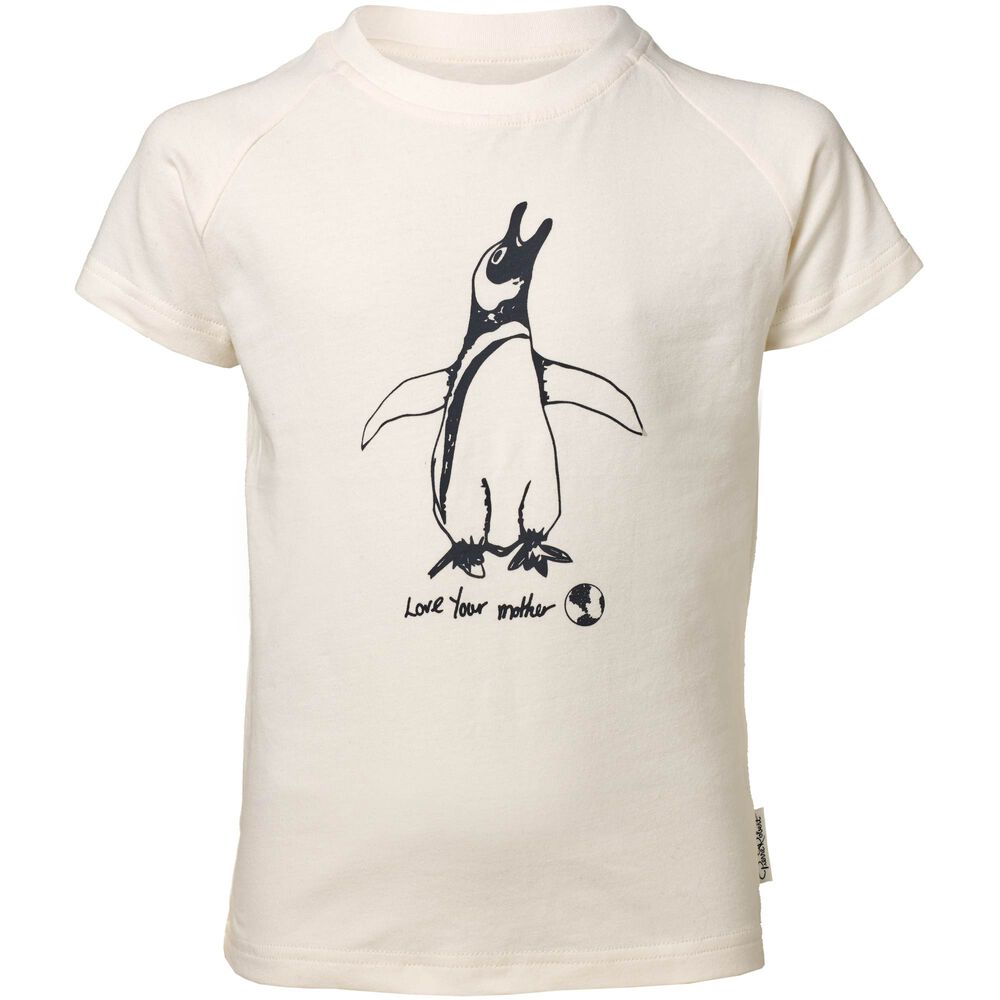 T-shirt till barn i ekologisk bomull, white, hi-res