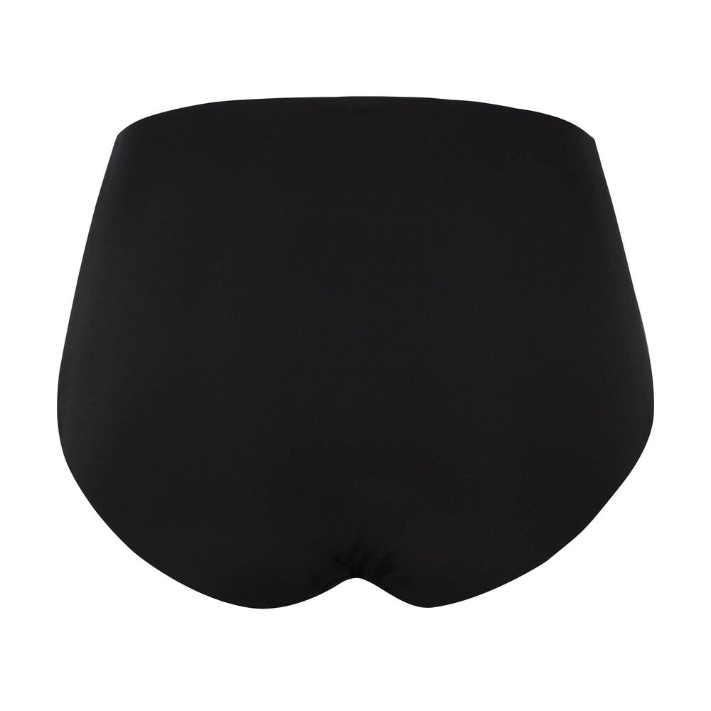 Ultraohuet korkeavyötäröiset mikrokuitu alushousut, Black, hi-res